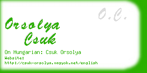 orsolya csuk business card